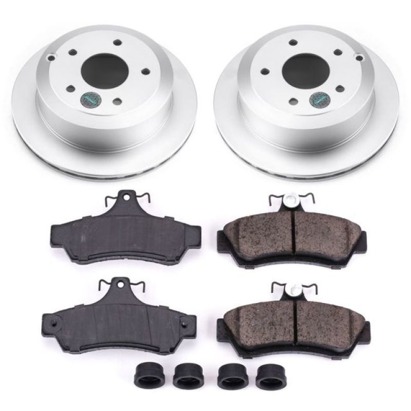 PSB Z17 Evolution Coated Kit - Power Stop 05-06 Pontiac GTO Rear Z17 Evolution Geomet Coated Brake Kit