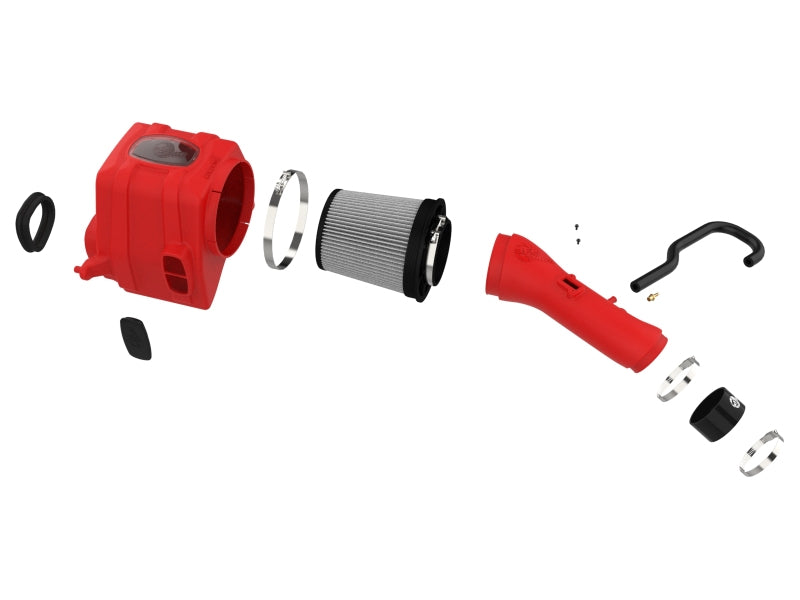 AFE Momentum GT Cold Air Intakes - aFe 07-21 Toyota Tundra V8 5.7L Momentum GT Red Edition Cold Air Intake System w/ Pro DRY S Filter