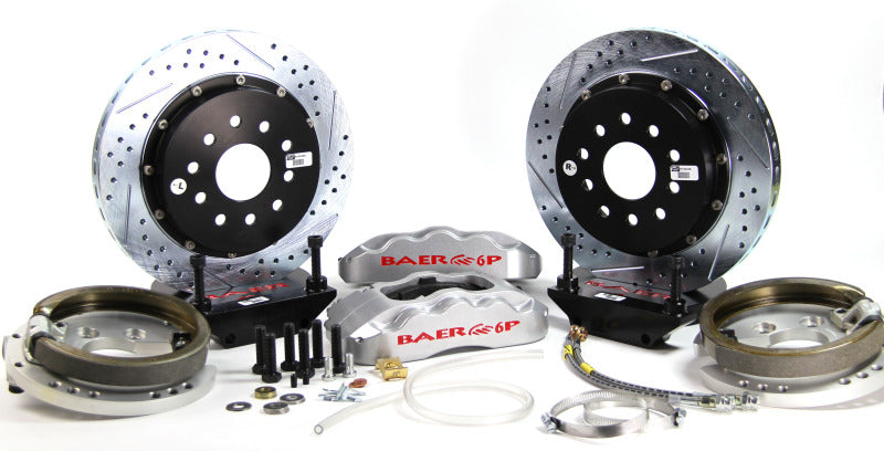 BAE Pro Brake Kits - Baer Brakes 94-96 Chevy Impala SS 14in Pro+ Rear Brake Kit - Silver