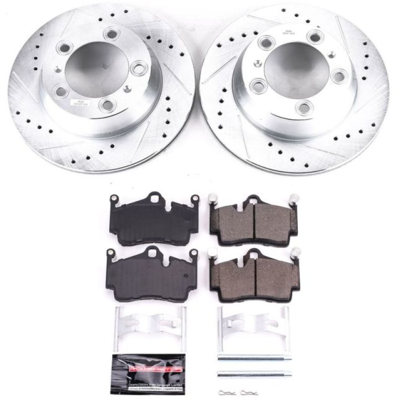 PSB Z23 Evolution Kit - Power Stop 17-18 Porsche 718 Boxster Rear Z23 Evolution Sport Brake Kit