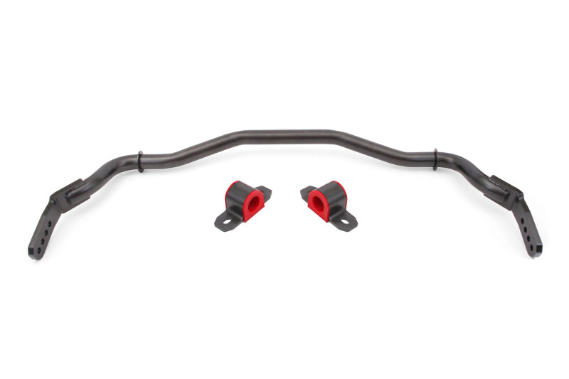 BMR Sway Bar Kits - BMR 15-22 S550 Mustang Sway Bar Kit Front Hollow 38mm 3-Hole Adjustable Black Hammertone