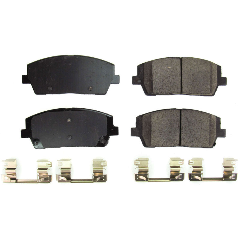 PSB Z17 Evolution Brake Pads - Power Stop 20-21 Hyundai Palisade Front Z17 Evolution Ceramic Brake Pads w/Hardware