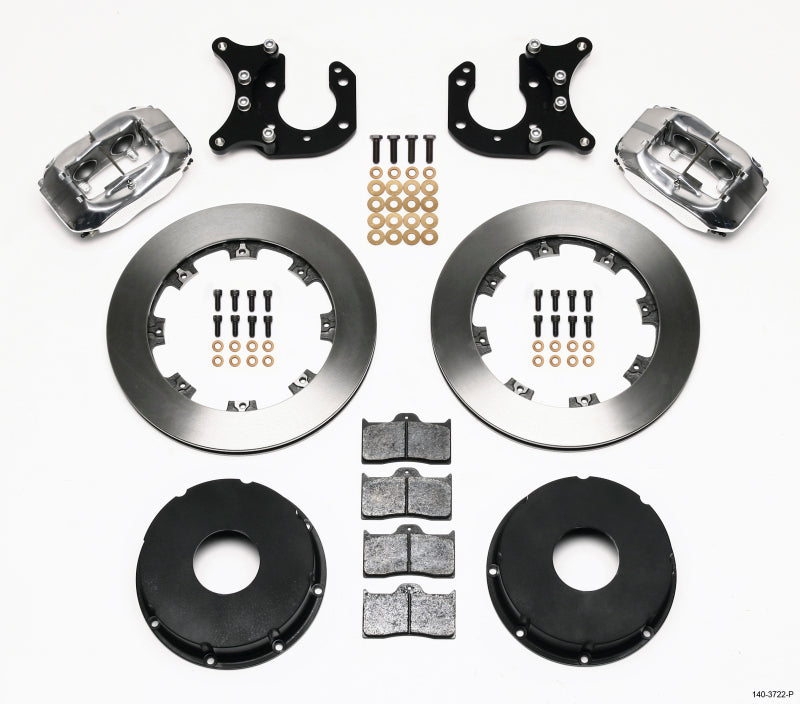 WIL Dynalite Brake Kit - Wilwood Forged Dynalite P/S Rear Kit Polished Big Ford 2.36in Offset Currie Blank