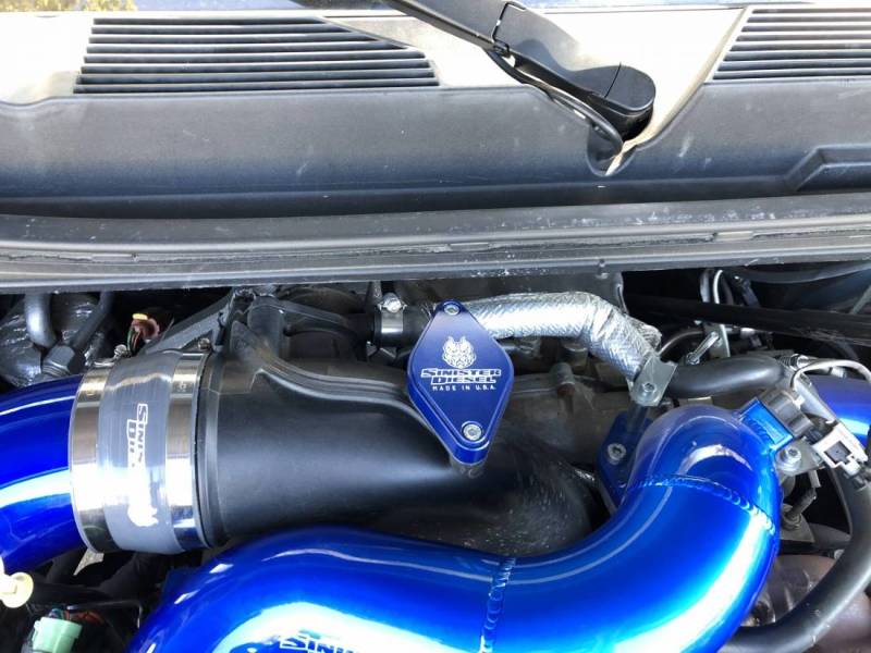 SIN Intake Elbows - Sinister Diesel 11-15 Chevy Duramax LML Intake Bridge