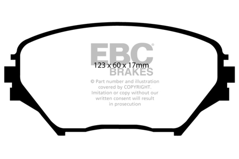 EBC Greenstuff Brake Pad Sets - EBC 01-03 Toyota RAV 4 2.0 Greenstuff Front Brake Pads