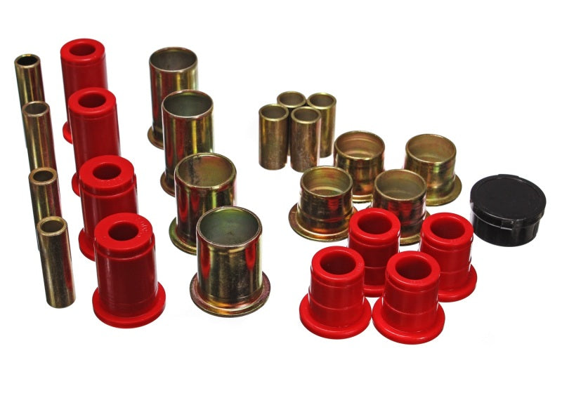 ES Cntrl Arm Bushings - Red - Energy Suspension 82-04 Ford Blazer/S10/S15 PickUp 2WD Red Front Control Arm Bushing Set