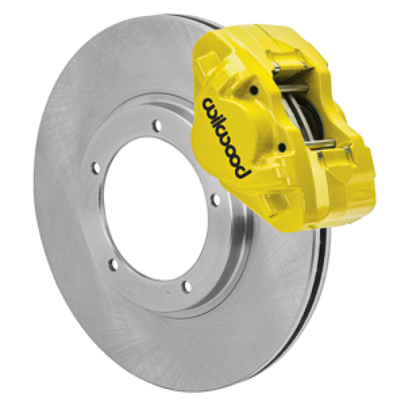 WIL D31 Brake Kits - Wilwood 69-74 Porsche 911 D31 11.10in. Front Brake Kit w/ Flex Lines - Yellow