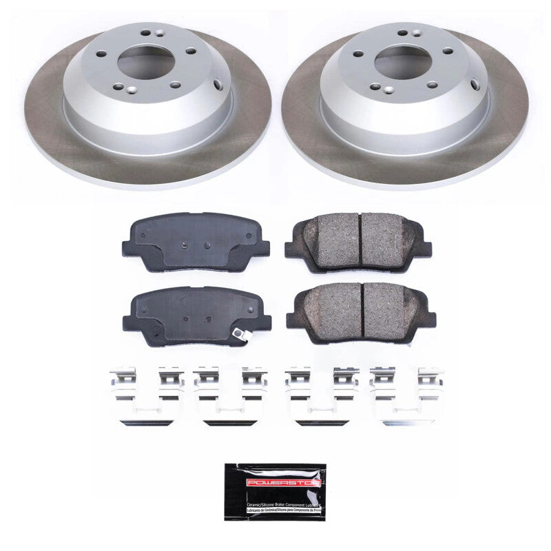 PSB Semi-Coated Rotor Kits - Power Stop 16-20 Kia Sorento Rear Semi-Coated Rotor Kit