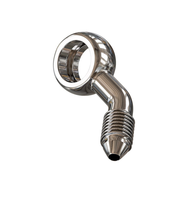 GR PWS Brake Line Fittings - Goodridge 45 Deg Banjo Adaptor compound right for 3/8 or M10 Bolt