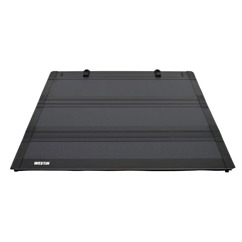 WES Hard Tri-Fold Tonneau Covers - Westin 22-26 Toyota Tundra w/Cargo Mgmt 6ft. 5in. Bed Hard Tri-Fold Tonneau Cover - Black