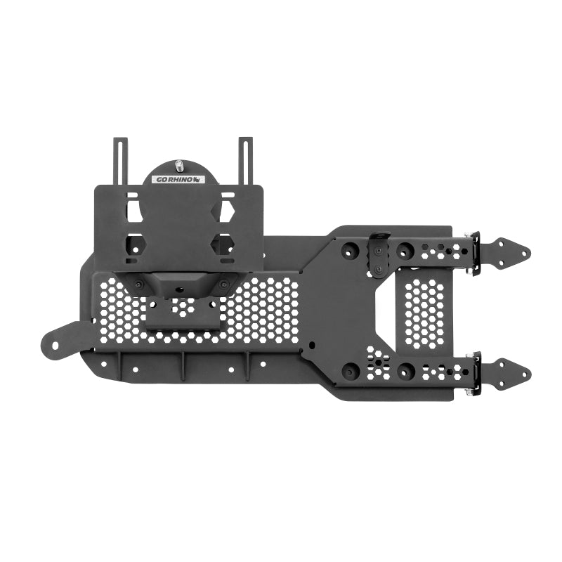 GOR Spare Tire Carriers - Go Rhino 08-22 Jeep Wrangler JL/JLU Body Mount Spare Tire Carrier - Tex. Blk