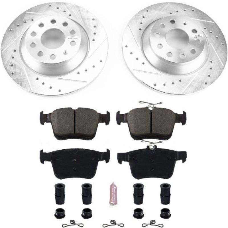 PSB Z23 Evolution Kit - Power Stop 16-18 Audi TT Quattro Rear Z23 Evolution Sport Brake Kit