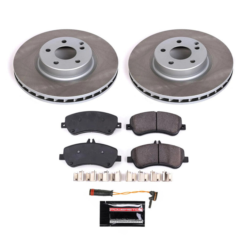 PSB Semi-Coated Rotor Kits - Power Stop 10-15 Mercedes-Benz GLK350 Front Semi-Coated Rotor Kit