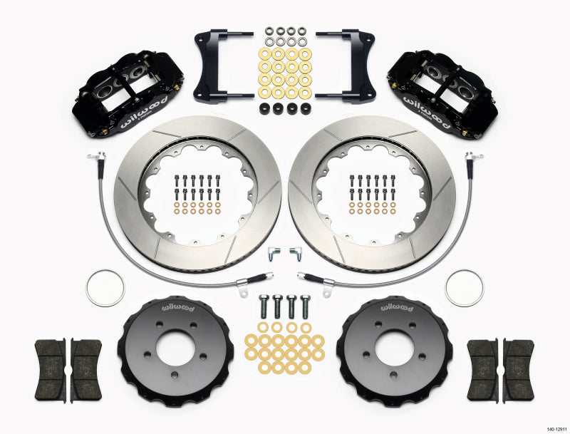 WIL Superlite Brake Kit - Wilwood Narrow Superlite 6R Front Hat Kit 14.00in 2005-Up Mazda Miata w/ Lines