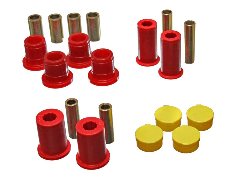ES Cntrl Arm Bushings - Red - Energy Suspension 97-01 Dodge Dakota 2WD Red Front Control Arm Bushing Set