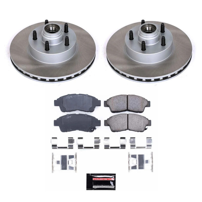 PSB Semi-Coated Rotor Kits - Power Stop 97-01 Mercury Mountaineer Front Semi-Coated Rotor Kit