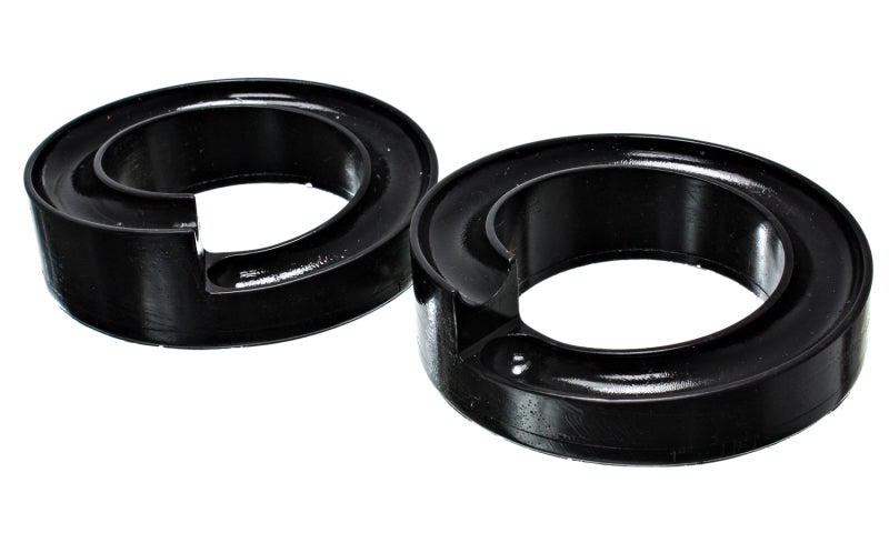 ES Spring Isolators - Black - Energy Suspension 97-03 Ford F100/F150 2WD 1 inch Front Coil Lift Isolator Set