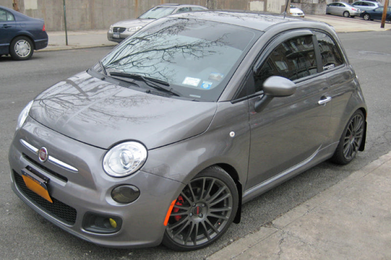 RAL UR Red Flap/Wht Logo - Rally Armor 12-18 Fiat 500 Red Mud Flap w/White Logo