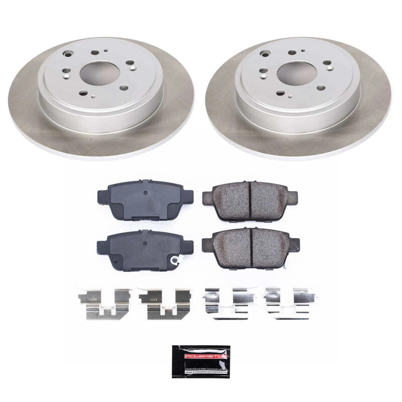 PSB Semi-Coated Rotor Kits - Power Stop 06-14 Honda Ridgeline Rear Semi-Coated Rotor Kit