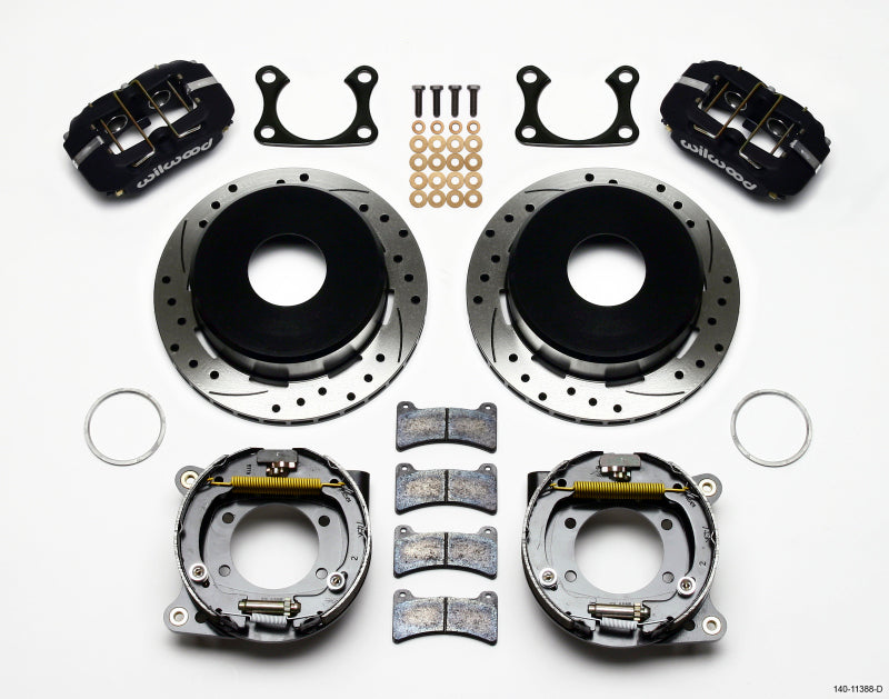 WIL Dynapro Brake Kit - Wilwood Dynapro Low-Profile 11.00in P-Brake Kit Drilled Big Ford 2.36in Offset Currie