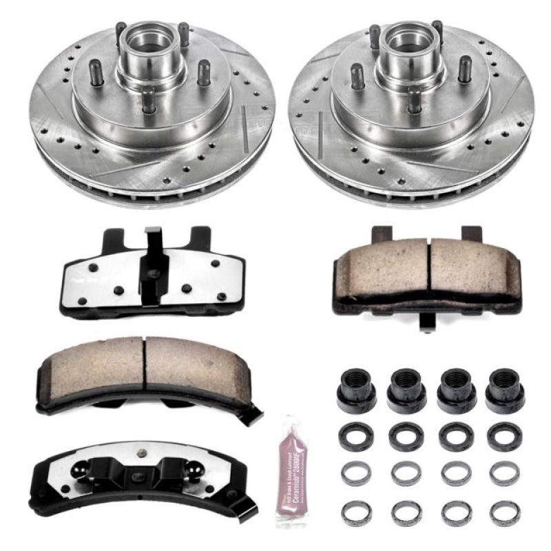 PSB Z36 Truck & Tow Kit - Power Stop 95-99 Chevrolet C1500 Front Z36 Truck & Tow Brake Kit
