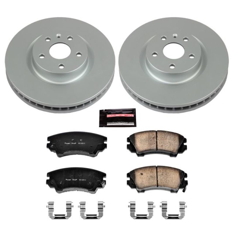 PSB Z17 Evolution Coated Kit - Power Stop 11-17 Chevrolet Caprice Front Z17 Evolution Geomet Coated Brake Kit