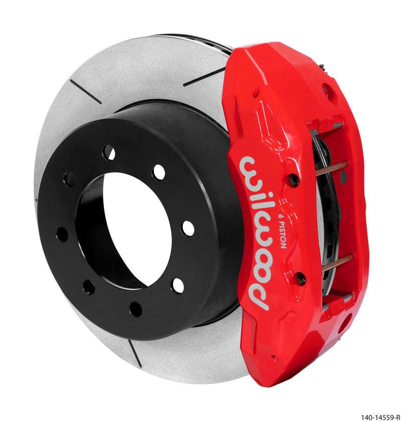 WIL TX6R Brake Kit - Wilwood TX6R Rear Kit 15.50in Red 13-17 Ford F-250/F-350 - 4WD