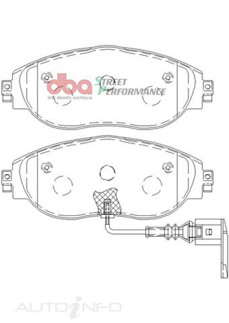 DBA SP Performance Brake Pads - DBA 13-21 Volkswagen Golf R (MK7) SP Performance Front Brake Pads