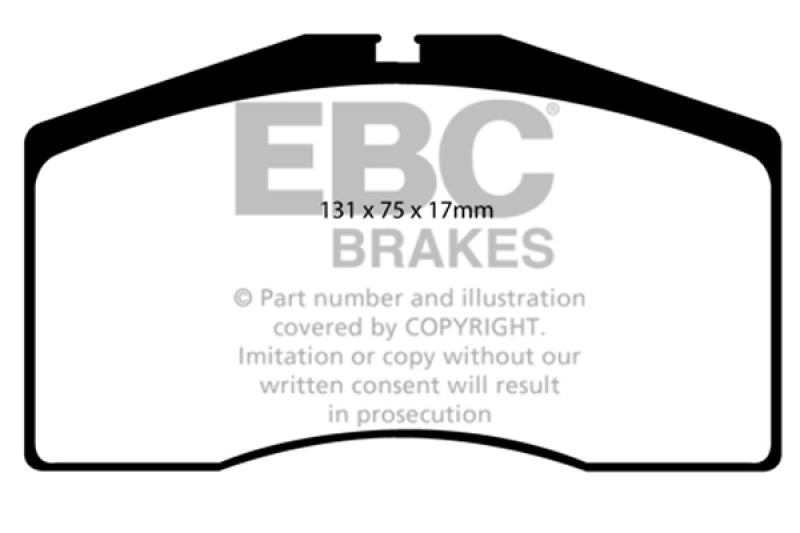 EBC Greenstuff Brake Pad Sets - EBC 92-95 Porsche 928 5.4 Greenstuff Front Brake Pads