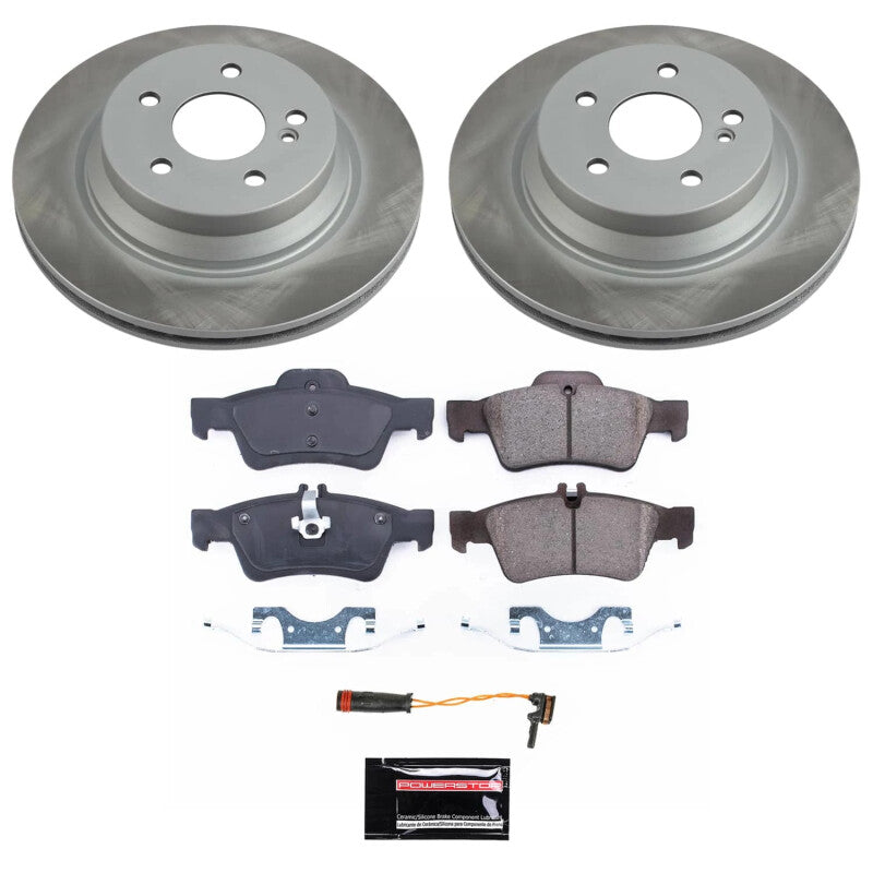 PSB Semi-Coated Rotor Kits - Power Stop 07-09 Mercedes-Benz E550 Rear Semi-Coated Rotor Kit