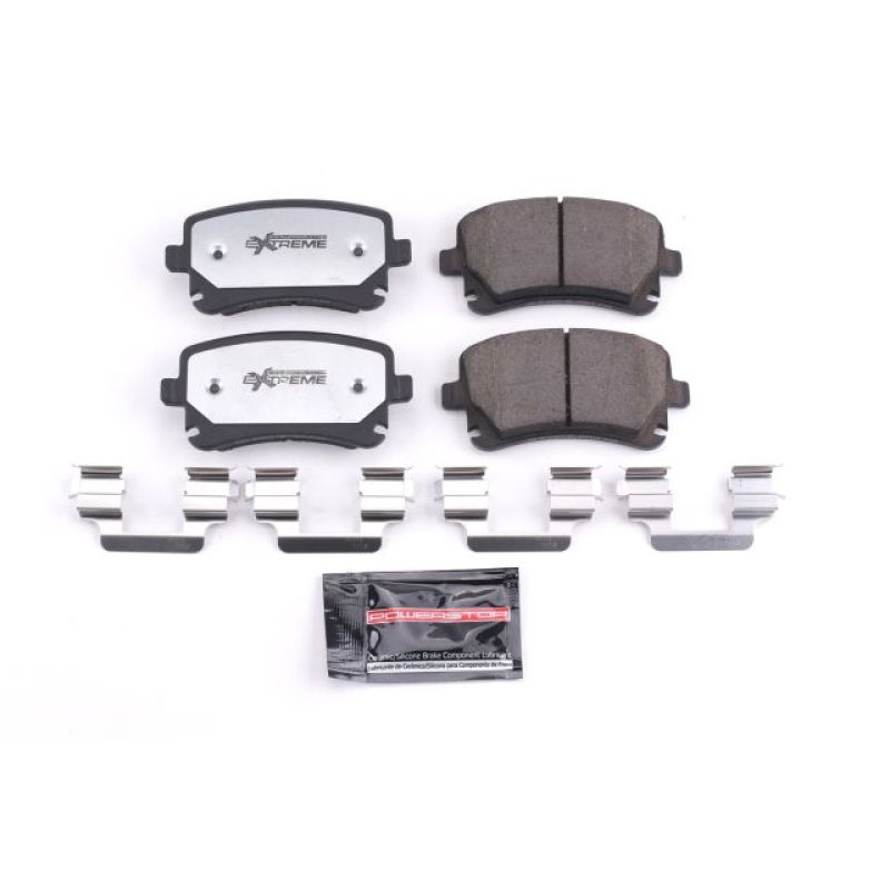 PSB Z26 Extreme Brake Pads - Power Stop 05-11 Audi A6 Quattro Rear Z26 Extreme Street Brake Pads w/Hardware