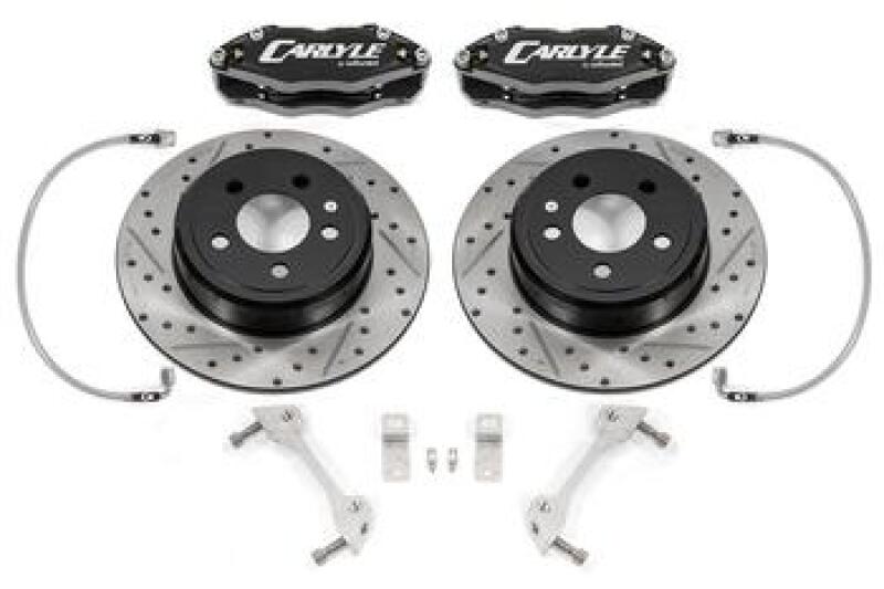 BMR Brake Kits for Conversions - Solid - BMR 06-23 Dodge Charger / 08-23 Dodge Challenger 15in Conversion Brake Kit w/ Black Calipers