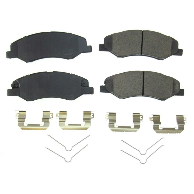 PSB Z17 Evolution Brake Pads - Power Stop 18-19 Honda Odyssey Front Z17 Evolution Ceramic Brake Pads w/Hardware