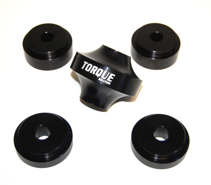 TQS Diff Bushings - Torque Solution Solid Differential Bushing w/ Billet Inserts: Mitsubishi Evolution X MR & GSR 2008+