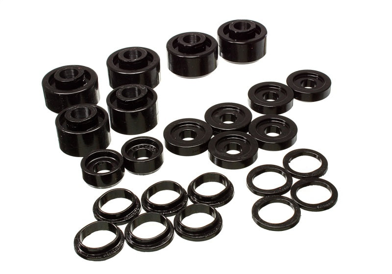 ES Body Mounts - Black - Energy Suspension 2005-07 Ford F-250/F-350 SD 2/4WD Reg Cab Body Mount Set - Black