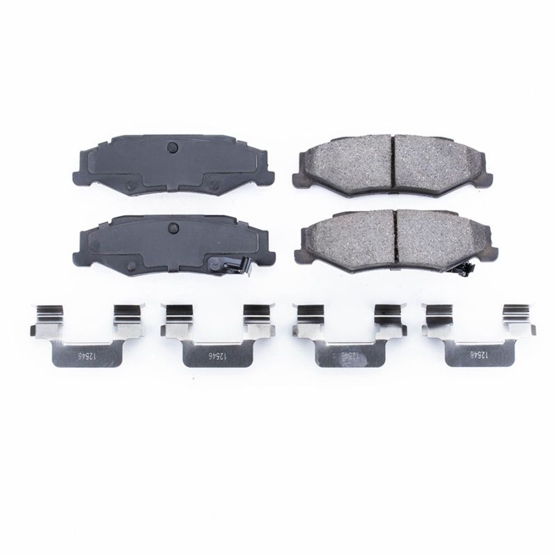 PSB Z17 Evolution Brake Pads - Power Stop 04-09 Cadillac XLR Rear Z17 Evolution Ceramic Brake Pads w/Hardware