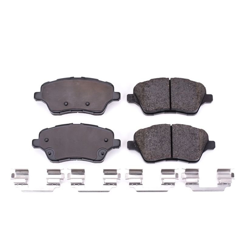 PSB Z17 Evolution Brake Pads - Power Stop 14-19 Ford Fiesta Front Z17 Evolution Ceramic Brake Pads w/Hardware