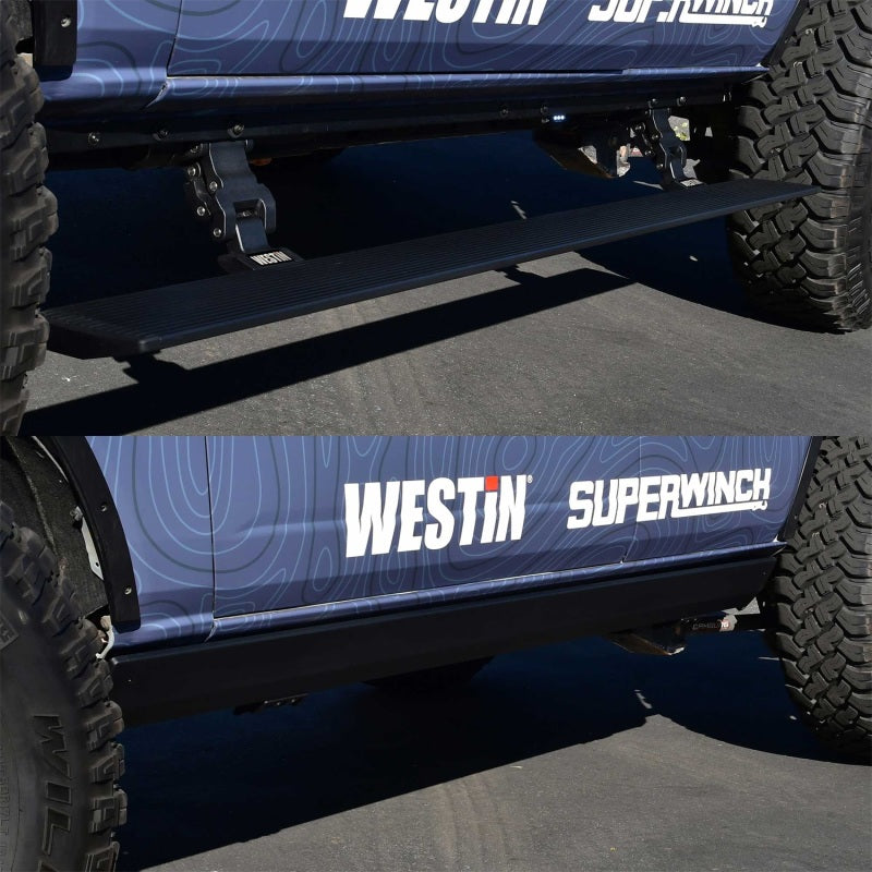 WES Running Boards - Pro-e - Westin 21-23 Ford Bronco 4dr (Excl. Bronco Sport) Pro-e Running Boards - Tex. Blk