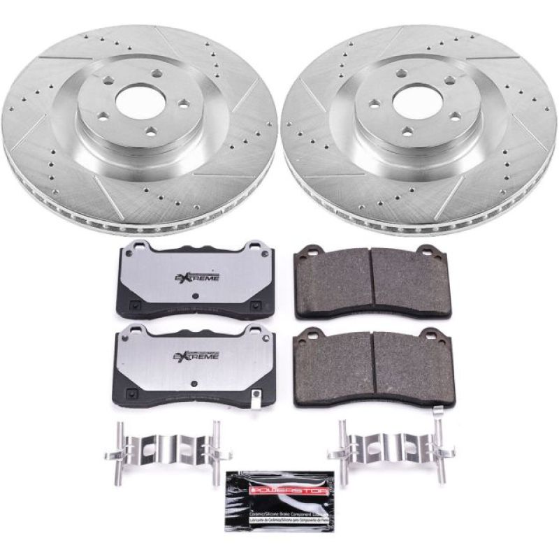PSB Z26 Street Warrior Kit - Power Stop 16-18 Ford Focus Front Z26 Street Warrior Brake Kit