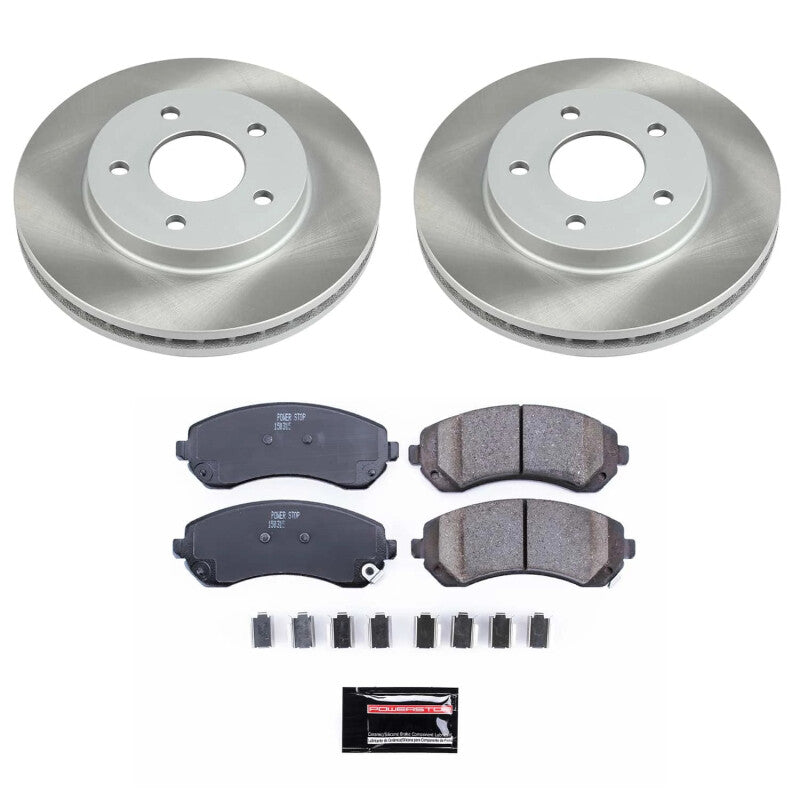 PSB Semi-Coated Rotor Kits - Power Stop 01-05 Pontiac Aztek Front Semi-Coated Rotor Kit