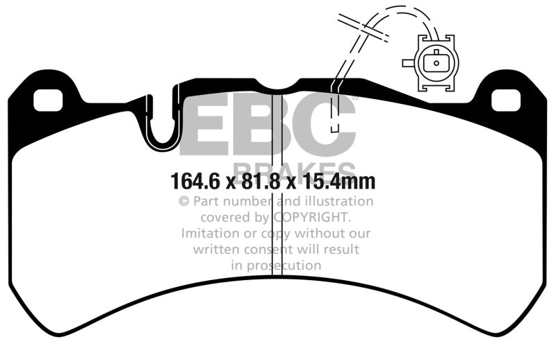 EBC Bluestuff Brake Pad Sets - EBC 2016+ Alfa Romeo Giulia 2.9L Twin Turbo Bluestuff Front Brake Pads