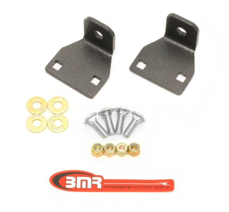 BMR End Links - BMR 10-11 5th Gen Camaro Rear Lower Control Arm End Link Mounting Brace - Black Hammertone