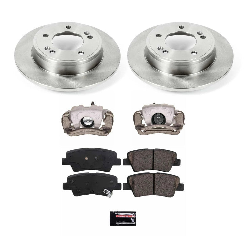 PSB Autospecialty Kit w/Cals - Power Stop 17-19 Kia Soul Rear Autospecialty Kit w/Calipers