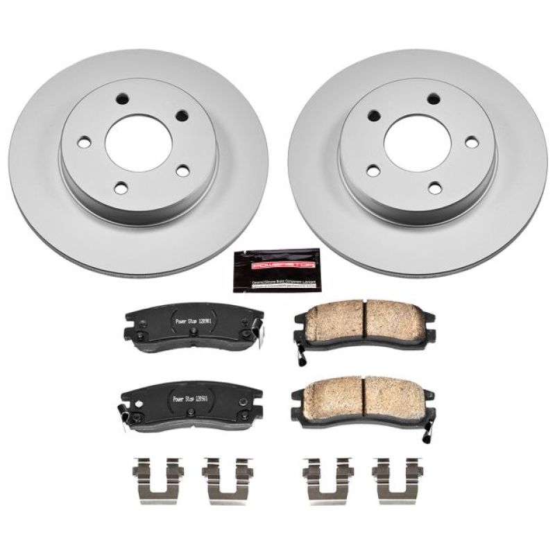PSB Z17 Evolution Coated Kit - Power Stop 00-05 Buick LeSabre Rear Z17 Evolution Geomet Coated Brake Kit
