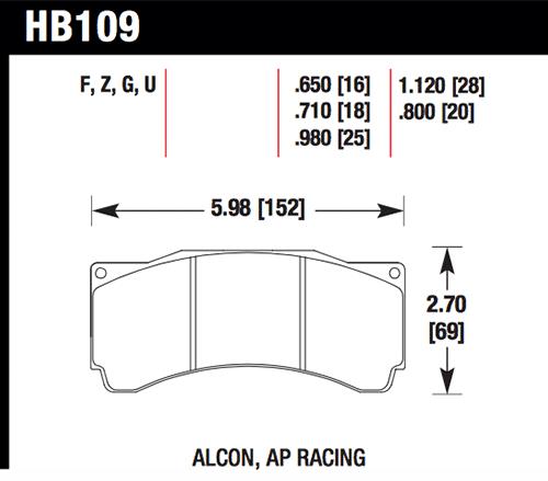 HAWK HPS Brake Pad Sets - Hawk HPS Street Brake Pads