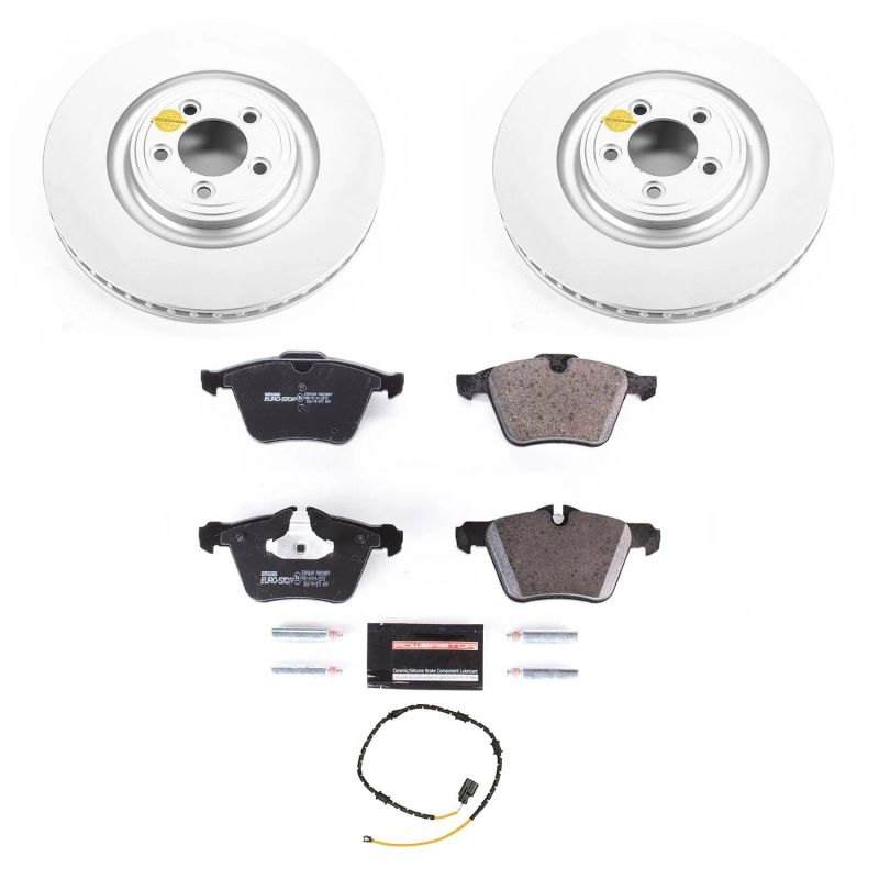 PSB Euro-Stop Kit - Power Stop 2018 Jaguar XJ Front Euro-Stop Brake Kit