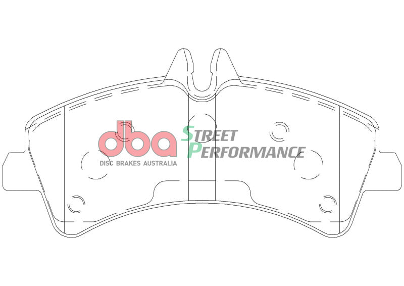 DBA SP Performance Brake Pads - DBA 07-09 Dodge Sprinter 3500 DRW Rear SP Performance Brake Pads
