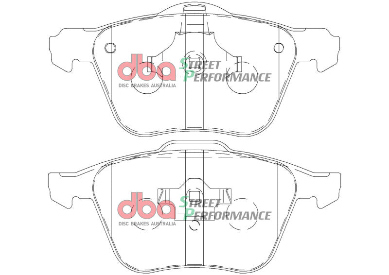 DBA SP Performance Brake Pads - DBA 03-14 Volvo XC90 (w/316mm Front Rotor) Front SP Performance Brake Pads