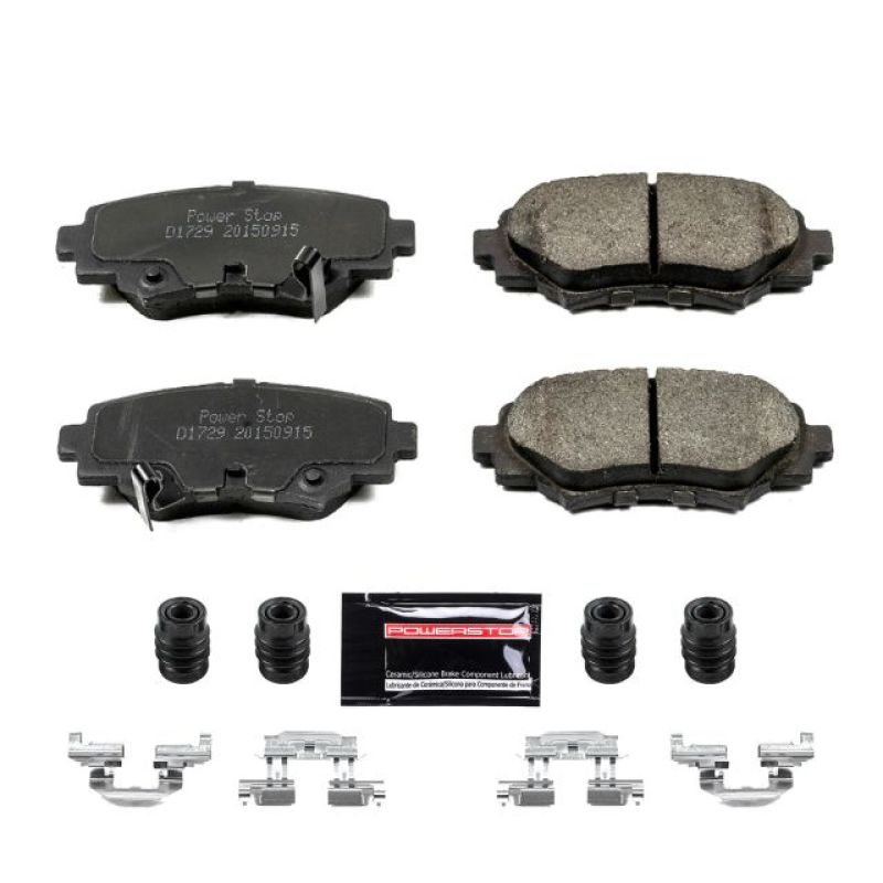 PSB Z23 Evolution Brake Pads - Power Stop 14-16 Mazda 3 Rear Z23 Evolution Sport Brake Pads w/Hardware