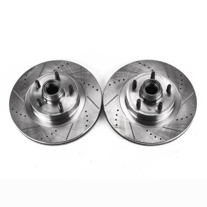 PSB Evolution Drill/Slot Rotor - Power Stop 01-03 Ford Explorer Sport Front Evolution Drilled & Slotted Rotors - Pair